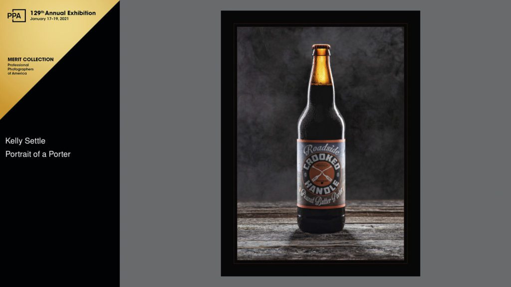 Professional commercial photograph beer bottle studio beverage photography