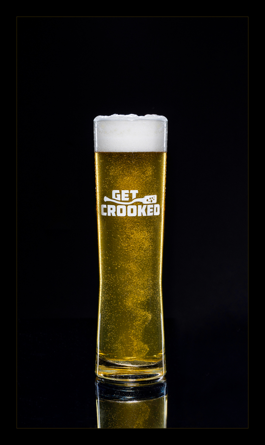 Beverage photography of a beer in a glass